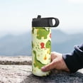 thumbnail image 7 of 18 Oz Insulated Sports Bottle, Outdoor Sports Gym Handheld Portable Casual Stainless Steel Water Bottle, Straw With Lid Cute Cartoon Pattern With Dinosaurs, 7 of 7