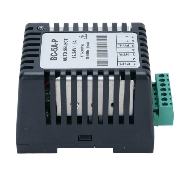 Genset Battery Charger, Generator Battery Charger 12V 24V Low Power Consumption 170 To 300V DIN Rail Mounting with LED Indicator for Power System