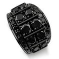 thumbnail image 2 of Pompeii 7 1/4Ct TW Black Diamond Men's Ring 10k Black Gold (Black,I2-I3), 2 of 4