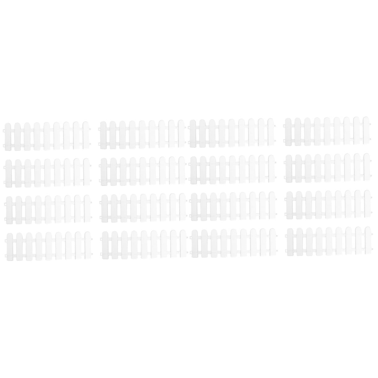 16 pcs  Yard Decorative Fence Outside Decorating Fence Chic DIY Fence Garden Crawl
