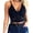 Black, variant on ZOELNIC Spaghetti Strap Women V-Neck Lace Tank Tops Bras