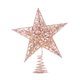 thumbnail image 2 of FELTECHELECTR 2 adornos navideños brillantes de estrella de hierro para árbol de Navidad (1 pieza de 20 cm en oro rosa, 1 pieza de 25 cm en oro rosa), 2 of 6