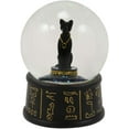 thumbnail image 4 of Ebros Black and Gold Goddess Bastet Cat Glitter Snow Globe 65mm Small 3.5"H, 4 of 7