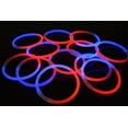 thumbnail image 6 of DirectGlow 200ct Bicolor Blue/Red Glow Stick Bracelets Glow in The Dark Party Favors, 6 of 8