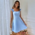 thumbnail image 2 of Women'S Backless Tie Short Dress Summer Models Halter Dresses Homecoming Dresses  Blue M, 2 of 6