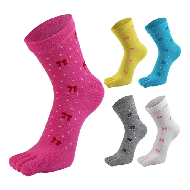 Calcetas Cinco Dedos Deportivos Mujer 5 Pares