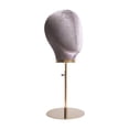 thumbnail image 1 of Soporte de exhibición Strade Fareast Limited para postizos de cabeza de maniquí terciopelo gris, 1 of 8