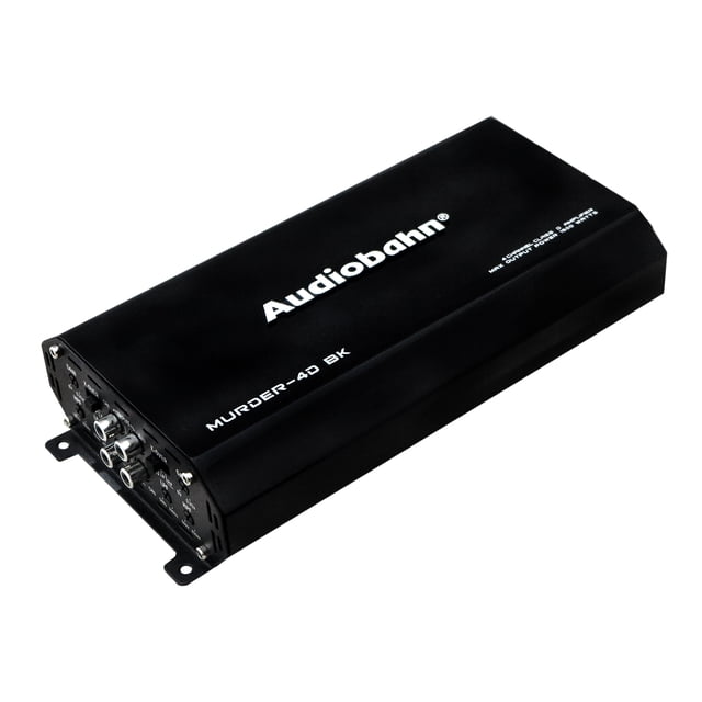 Amplificador Audiobahn MURDER4D Clase D 4 Canales 1500W para Auto MURDER4DBK