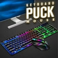 thumbnail image 4 of Combo Clavier et Souris Filaires pour Jeux, Clavier Filaire à DEL Arc-en-Ciel Rétroéclairé, Souris Optique Filaire, USB Prêt à l'Emploi, Compatible avec PC, Portable, 4 of 7