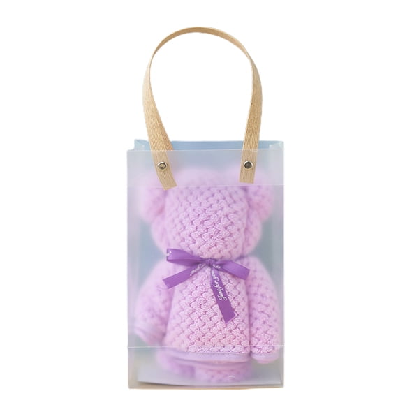 pstuiky Ingeniosa toalla de regalo con diseño de piña tejida por urdimbre, estilo oso, de forro polar de alta densidad.