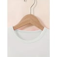 thumbnail image 3 of Spring-Summer Girls' Round Neck Short Sleeve Fashion T-Shirt for Back-to-School Season! Rainbow, Apple Elements with "FIRST OF 3RD GRADE" Letter Print Comfort Stretch Fabric Top, 3 of 6