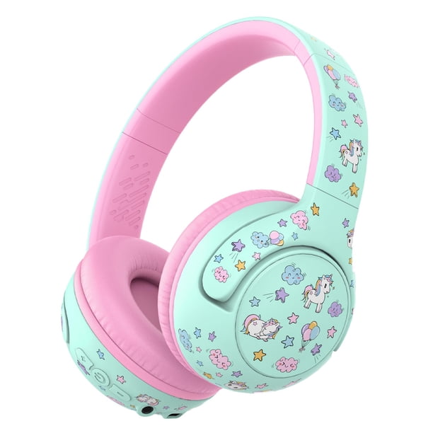 Auriculares Bluetooth IClever Para Niños – Luces LED Multicolor, Micrófono, Control De Volumen 94 DB, 25 Horas De Batería, Plegables Y Acolchados