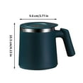 thumbnail image 2 of Stainless Steel Insulated Coffee Mug with Handle, Double Wall Vacuum Travel Mug,Unique Slider Lid Temperature Retention for Coffee,Tea,Soup (Green), 2 of 2