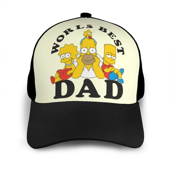 Simpsons Baseball Cap Adjustable Unisex Dad Hat Men Women Printed Trucker Hats
