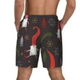 thumbnail image 4 of Gaeub Cute Christmas Gnomes Mens Swim Trunks Stretch Beach Shorts Quick Dry for Men Swim Shorts Swimwear with Pockets- 3X-Large, 4 of 9