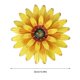 thumbnail image 3 of Muyoka Flor de metal Arte de la pared Decoración Artesanía Múltiples capas Margarita Girasol Colgante Esculturas Adorno Muyoka Hogar, 3 of 7