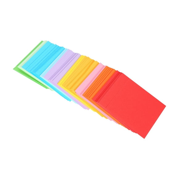 Rdeghly Artisanat 1 Pack de 520 Feuilles de Papier Pliable en Origami Double Face Colorées 7x7 cm