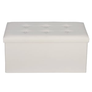 Homgarden 30" Storage Ottoman Bench, Beige