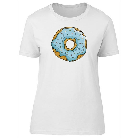 Blueberry Glazed Donut T-Shirt Women -Image by Shutterstock, Female Medium