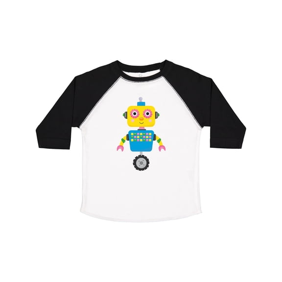 Inktastic Colorful Robot, Cute Robot, Funny Robot, Robotics Boys or Girls Toddler T-Shirt