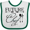thumbnail image 3 of Inktastic Future Chef with Silverware and Hat Boys or Girls Baby Bib, 3 of 4