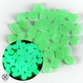 thumbnail image 5 of Luxtrada 100PCS Glow in The Dark Pebbles Stones for Indoor and Outdoor Walkways Garden Driveway Yard Fish Tank Decor Powered by Light and Solar, 5 of 9