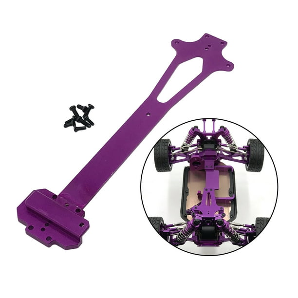 Placa de de piezas de metal para WLtoys 124018 124019 4WD RC Car Crawler Púrpura perfke Piezas de actualización WLtoys 124018