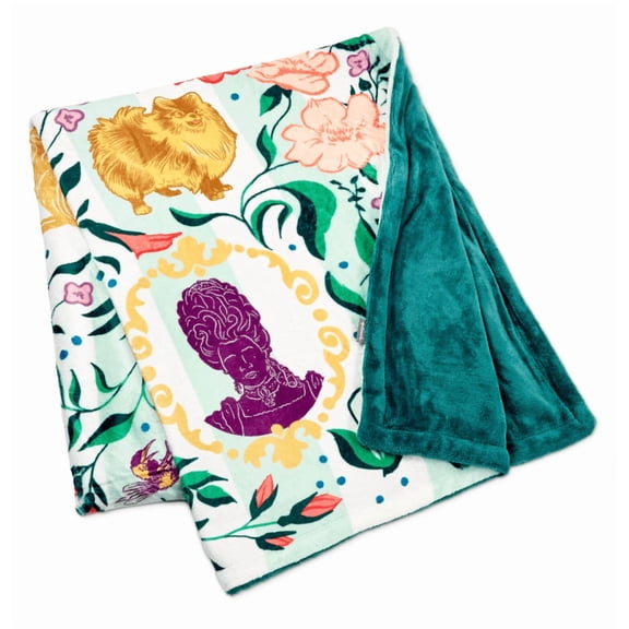 Hallmark Bridgerton Ton Silhouettes on Floral Blanket, 50x60 New With Tag