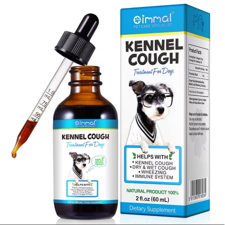 Kennel Cough Relief & Immune Support for Dogs – 60ML Natural Respiratory Treatment with Herbal Ingredients