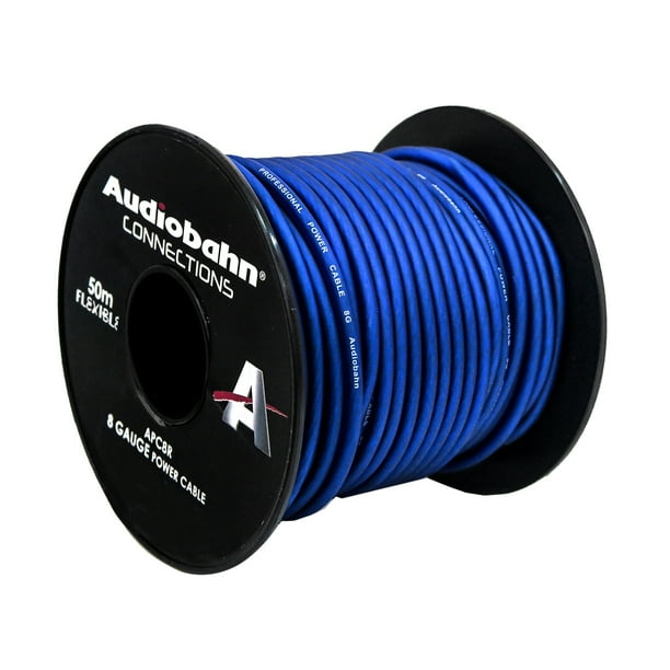 Rollo De Cable Para Corriente Calibre 8 de 50m Audiobahn APC8R