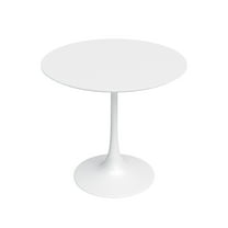 Jamesdar Kurv Wood and Steel 31.5" Cafe Table in White