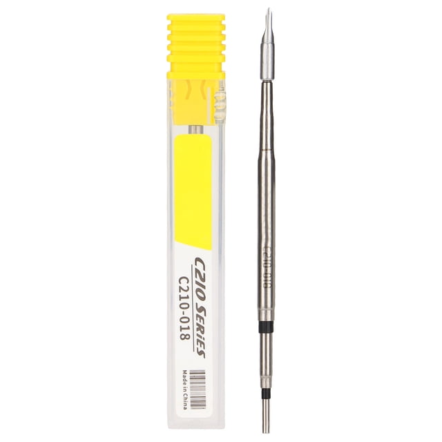 Puntas de pistola para soldar universales C210‑018 puntas de cuchillo para herramienta de consumibles de soldadura con mango de estación de soldadura T210 T26