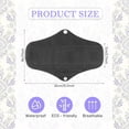 thumbnail image 3 of 7 in 1 Reusable Menstrual Pads with Wings, 10 x 7 inch Breathable Mesh Surface Cloth Sanitary Pads for Heavy Flow with Wet Bag, Washable Overnight Cloth Panty Liners for Women - L, 3 of 7