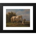thumbnail image 2 of Wouterus Verschuur 24x19 Black Modern Framed Museum Art Print Titled - Horse in the Meadow (1832-1874), 2 of 5