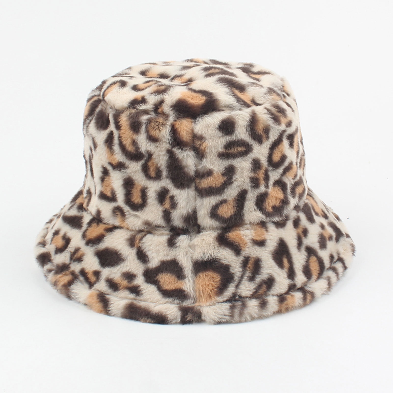 Women Winter Bucket Hat Vintage Faux 