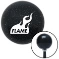 thumbnail image 1 of American Shifter  White Flame Icon Black Metal Flake Shift Knob with M16 x 1.5 Insert Shifter Auto, 1 of 1