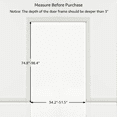 thumbnail image 7 of unipaws 75" High Extra Tall Cat Gate, 35"-51" Wide Cat Safety Gate for Doorway Hallway, Black, 7 of 7
