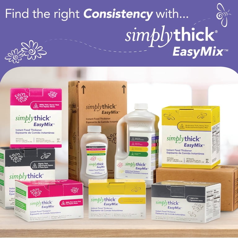 SimplyThick Easy Mix Instant Food & Beverage Thickener, Nectar