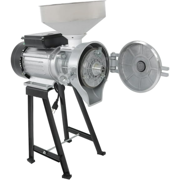 LABLT 3000W Wet Dry Electric Grain Mill with Funnel 110V Grain Grinder Machine for Cereals Corn Grain Wheat Feed Mill