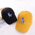 thumbnail image 4 of Huowey Kids Sun Hats Kids Baseball Cap Summer Sun Hat For Boys Girls Toddler Adjustable Dinosaur Embroidery Casual Outdoor Sports Hat Sun Caps,Black,One Size, 4 of 4