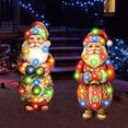 thumbnail image 6 of WMGHA Christmas Outdoor Decorations, Lighted Santa Claus Pathway Lights, Decorative Garden Stakes with LED Lights, Yard Signs for Holiday New Year Winter Walkway Patio Lawn Decor, 6 of 8