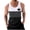 White, variant on WAVSUF Summer Sports Tank Tops for Mens Quick Dry Vest Muscle Gym Undershirts Tank Printed Round Neck Tops Sleeveles Pullover Dark Gray Size M