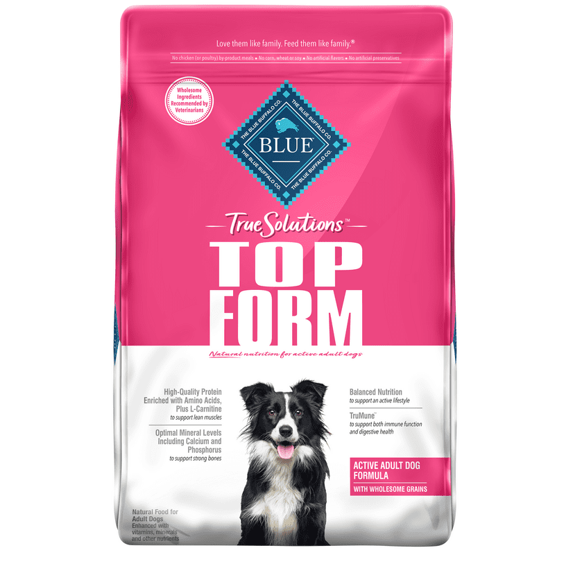 Blue Buffalo True Solutions Top Form Natural Active Breed Adult Dry Dog Food, Chicken 11lb