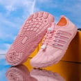 thumbnail image 4 of ChiVerve Hiking Barefoot Shoes for Women Men Breathable & Non-Slip Athletic Footwear Wide Toe Water Shoes, Designed for Walking & Running & Swimming | Pink, 11 Men, 4 of 7