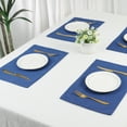thumbnail image 6 of Unique Bargains Table Placemats 6 Pcs Polyester Placemats for Dining Table Decor Blue, 6 of 6