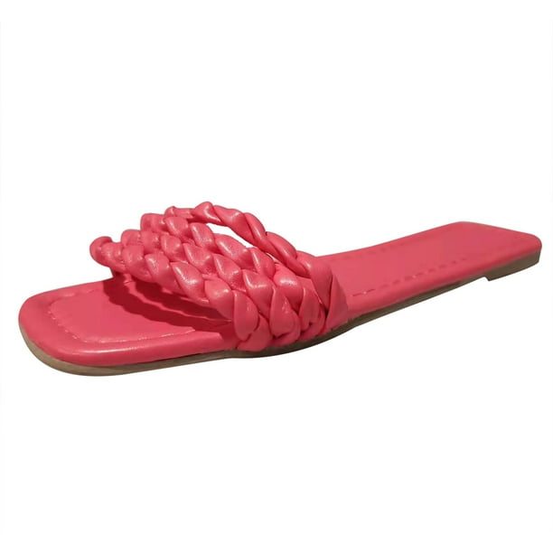 Pantuflas Sandalias Planas Mujer Amazon Sandalias Tejidas De