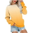 thumbnail image 1 of TIMIFIS Chandail à Dégradé pour Femmes, Décontracté, Ample, à Manches Longues, Chandail à Enfiler, Mode, Col Rond, Confortable, Chandails pour Dames, 1 of 4