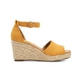 thumbnail image 2 of Style & Co. Womens Seleene Faux Suede Open Toe Wedge Sandals, 2 of 3