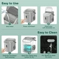 thumbnail image 4 of KISSAIR Nugget Ice Maker Countertop with Soft Chewable Pellet Ice, Portable Ice Machine with Handle, 35lbs/24H, Grey, 4 of 7