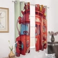 thumbnail image 2 of Fire Engine Car Truck Window Curtain Panels Grommet Blackout Curtains Blackout Curtains for Living Room, 2 of 7